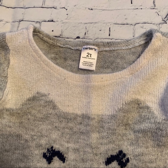 ✔️Carter’s Rabbit Sweater - Size 2T - Picture 3 of 8